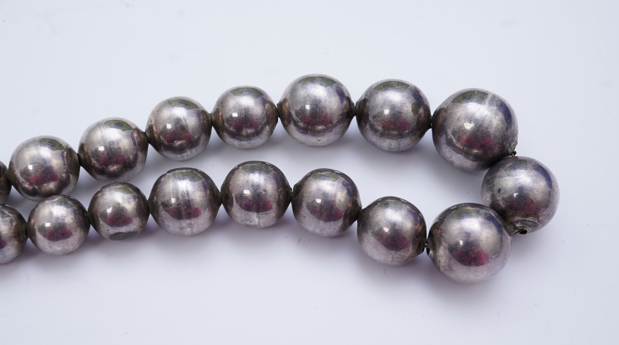 Two silver necklaces